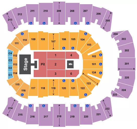 seating chart for Brookshire Grocery Arena - Jason Aldean - eventticketscenter.com