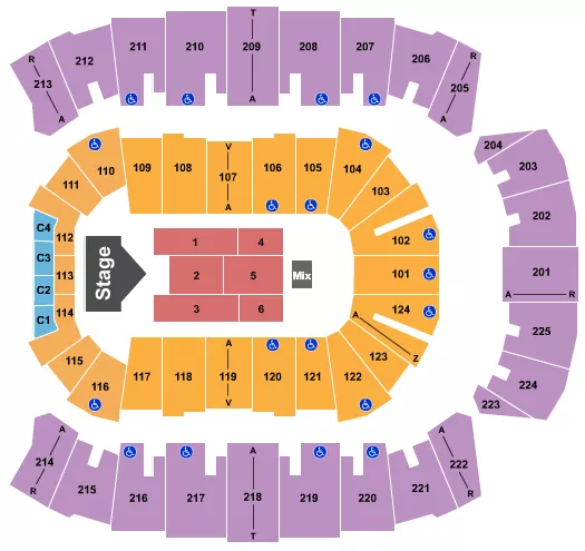 seating chart for Brookshire Grocery Arena - Jelly Roll - eventticketscenter.com