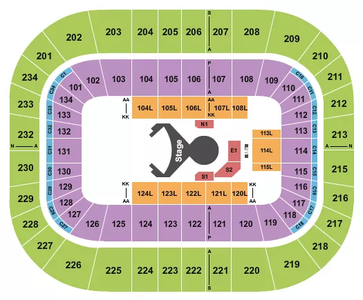 seating chart for Bryce Jordan Center - Cirque - Ovo - eventticketscenter.com