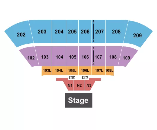 seating chart for Bryce Jordan Center - Dancing With The Stars Live - eventticketscenter.com