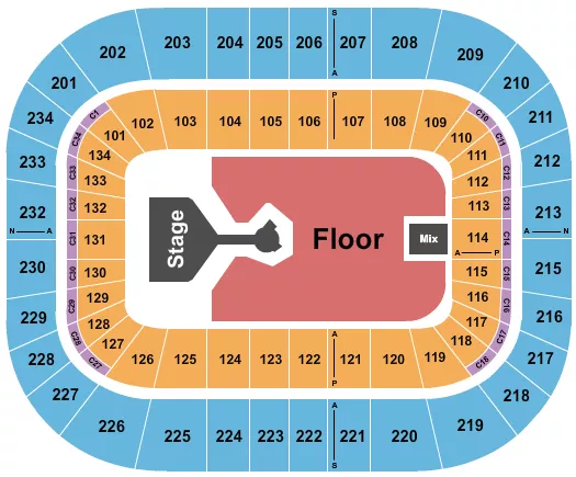 seating chart for Bryce Jordan Center - Don Toliver - eventticketscenter.com
