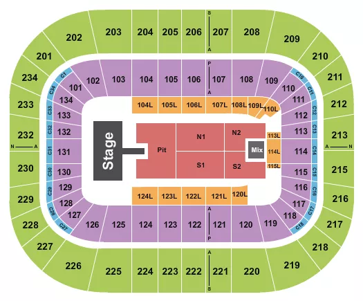 seating chart for Bryce Jordan Center - Ella Langley - eventticketscenter.com