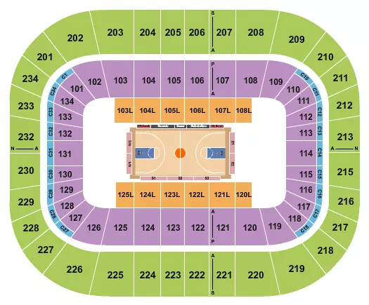 seating chart for Bryce Jordan Center - Harlem Globetrotters - eventticketscenter.com