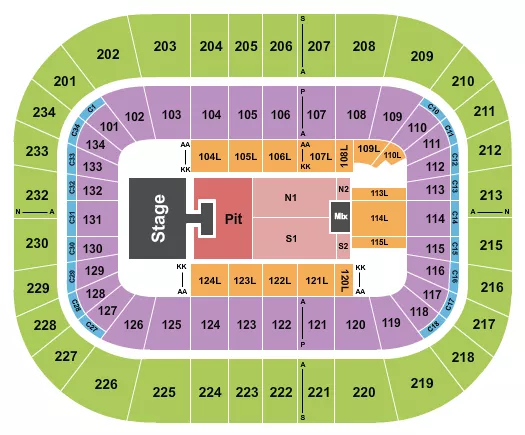 seating chart for Bryce Jordan Center - Jason Aldean - eventticketscenter.com