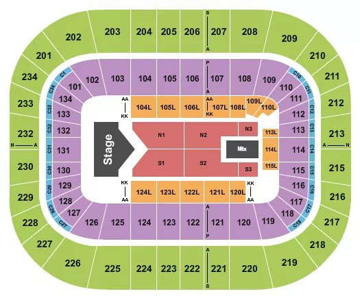 seating chart for Bryce Jordan Center - Jelly Roll - eventticketscenter.com