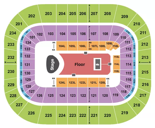 seating chart for Bryce Jordan Center - Kacey Musgraves - eventticketscenter.com