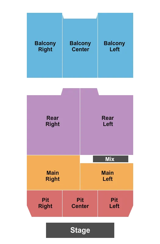 seating chart for Buckhead Theatre - Big Facts Live - eventticketscenter.com