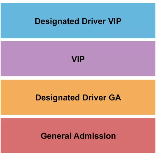 Brewfest Seating Chart at Buckley Park. The chart shows the main floor/stage with seating options surrounding it, which are color coded