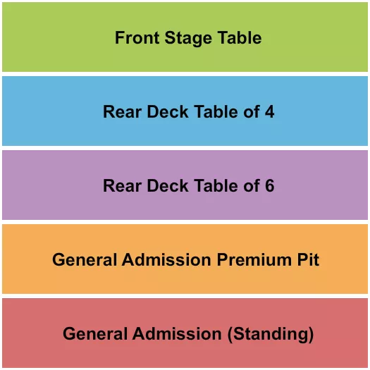 seating chart for Buck's Backyard - GA/Pit/Tables - eventticketscenter.com