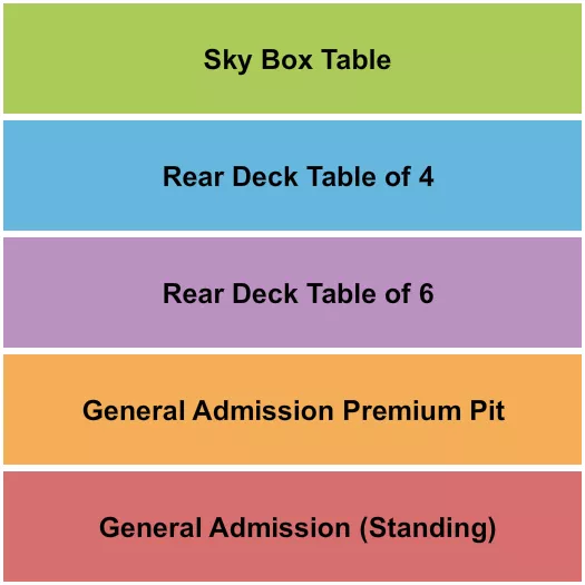 seating chart for Buck's Backyard - GA/Premium/Table - eventticketscenter.com