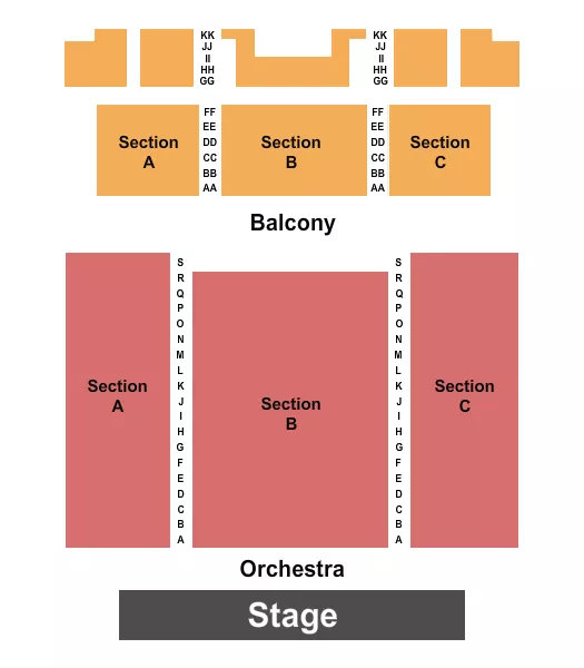 seating chart for Bucyrus Elementary School Auditorium - Endstage - eventticketscenter.com