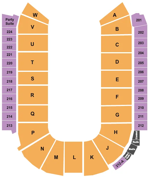 seating chart for Blue Arena At The Ranch Events Complex - Open Floor - eventticketscenter.com