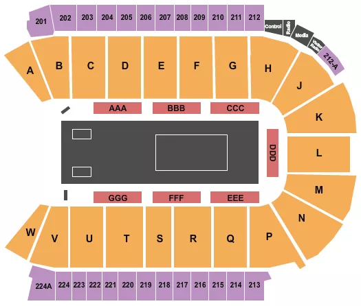 seating chart for Blue Arena At The Ranch Events Complex - Strongest Man On Earth - eventticketscenter.com
