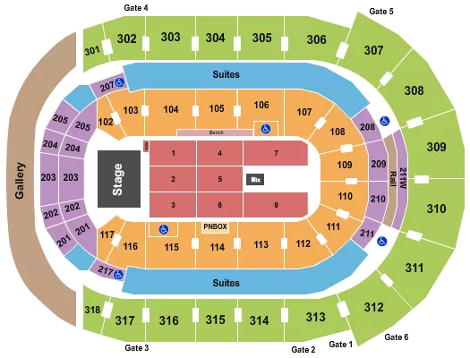 seating chart for Canada Life Place - Our Lady Peace - eventticketscenter.com