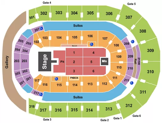 seating chart for Canada Life Place - Riley Green - eventticketscenter.com