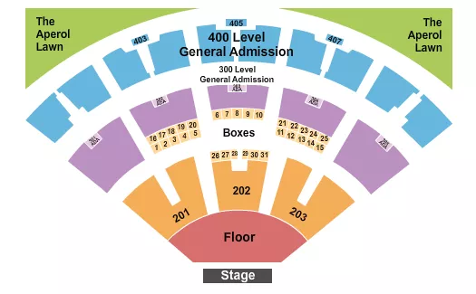 seating chart for RBC Amphitheatre - Endstage GA Flr/RSV 200s - eventticketscenter.com