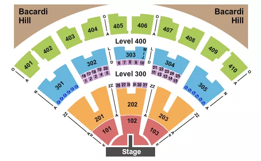 seating chart for Budweiser Stage - Toronto - Hootie - eventticketscenter.com