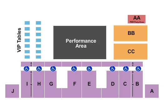 seating chart for Buffalo County Fairgrounds - PBR 2 - eventticketscenter.com