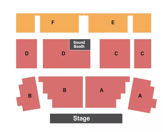 seating chart for Buffalo Run Casino - Endstage A-D, Bleachers E-F - eventticketscenter.com
