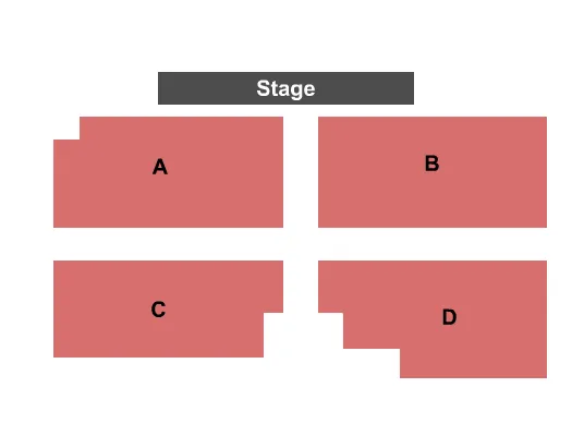 seating chart for Peoria Showplace at Buffalo Run Casino - Endstage A-D - eventticketscenter.com
