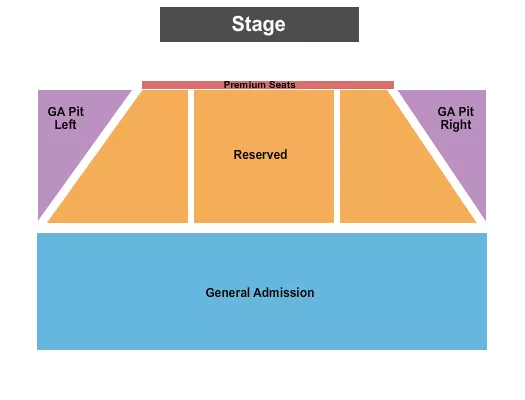 seating chart for Buffalo Run Casino - Endstage GA Pit - eventticketscenter.com