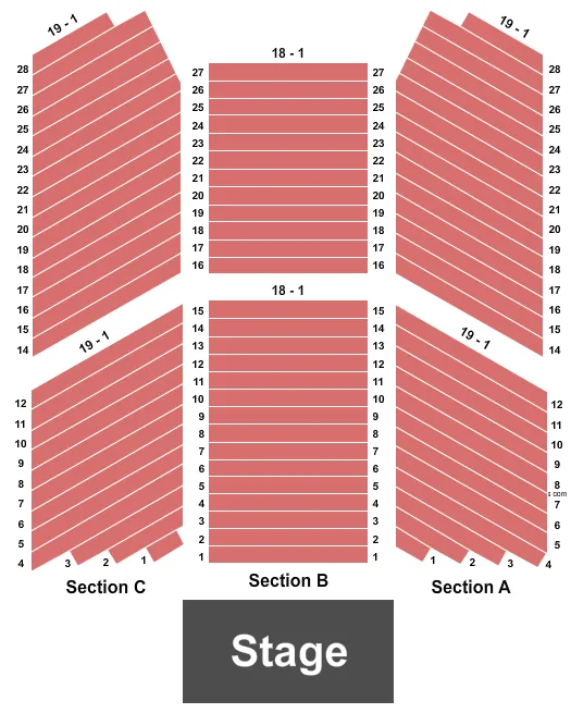 seating chart for Buffalo Thunder Resort & Spa - End Stage - eventticketscenter.com