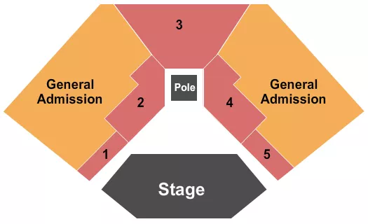 seating chart for Bugsy's Cabaret at Flamingo Hotel - X Burlesque 2 - eventticketscenter.com