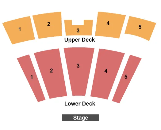 seating chart for Burning Hills Amphitheatre - End Stage - eventticketscenter.com