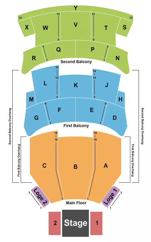 seating chart for Burton Cummings Theatre - Wrestling - eventticketscenter.com