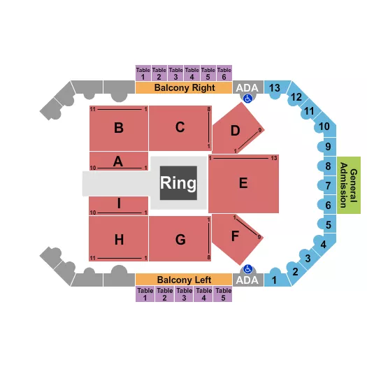 seating chart for Byline Bank Aragon Ballroom - WWE NXT Live - eventticketscenter.com