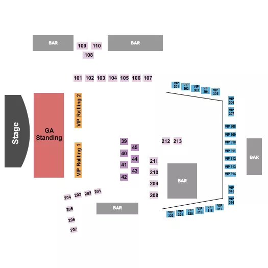 seating chart for CBD Kratom Backyard at Texas Live! - Endstage/GA/Table - eventticketscenter.com