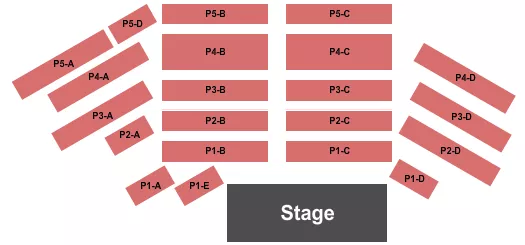 seating chart for CEFCU Center Stage at The Landing - Peoria Riverfront - Endstage - eventticketscenter.com