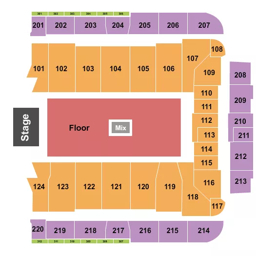seating chart for CFG Bank Arena - 1975 - eventticketscenter.com