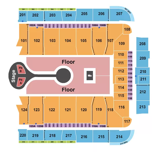 seating chart for CFG Bank Arena - Benson Boone - eventticketscenter.com