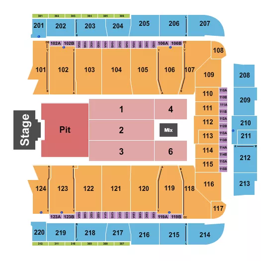 seating chart for CFG Bank Arena - Billy Strings - eventticketscenter.com