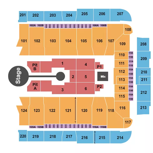 seating chart for CFG Bank Arena - Brandon Lake - eventticketscenter.com