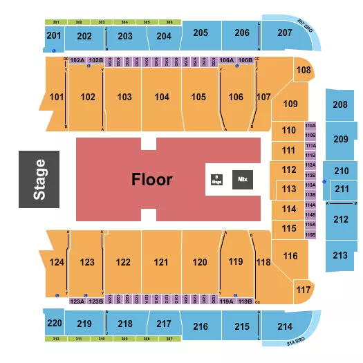 seating chart for CFG Bank Arena - Calvin Harris - eventticketscenter.com