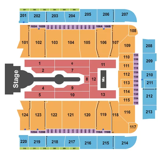 seating chart for CFG Bank Arena - Cardi B - eventticketscenter.com