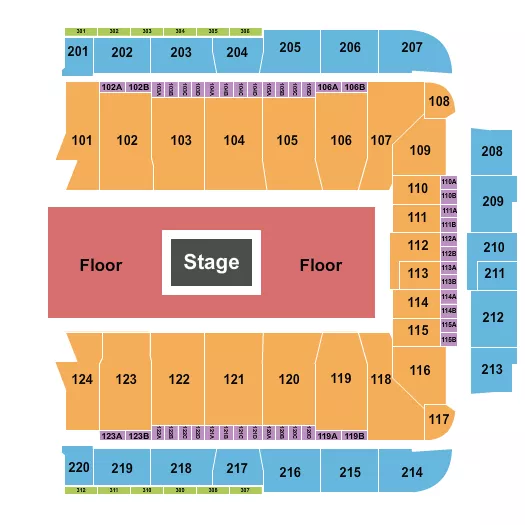 seating chart for CFG Bank Arena - Center Stage - eventticketscenter.com
