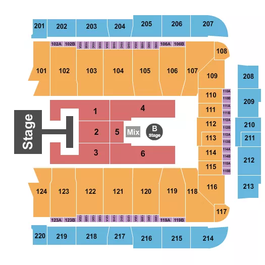 seating chart for CFG Bank Arena - Descendants & Zombies - eventticketscenter.com