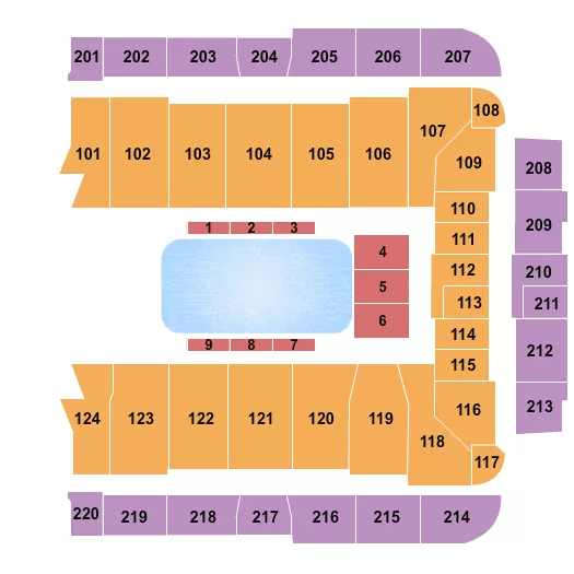 seating chart for CFG Bank Arena - Disney On Ice - eventticketscenter.com