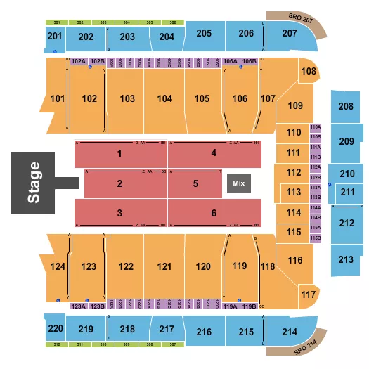 seating chart for CFG Bank Arena - Don Omar - eventticketscenter.com