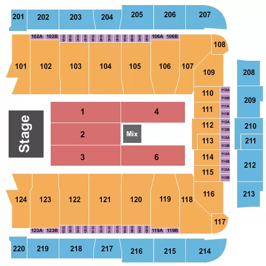 seating chart for CFG Bank Arena - End Stage 10 - eventticketscenter.com