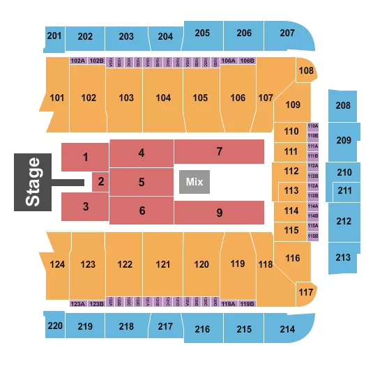 seating chart for CFG Bank Arena - Jhene Aiko - eventticketscenter.com