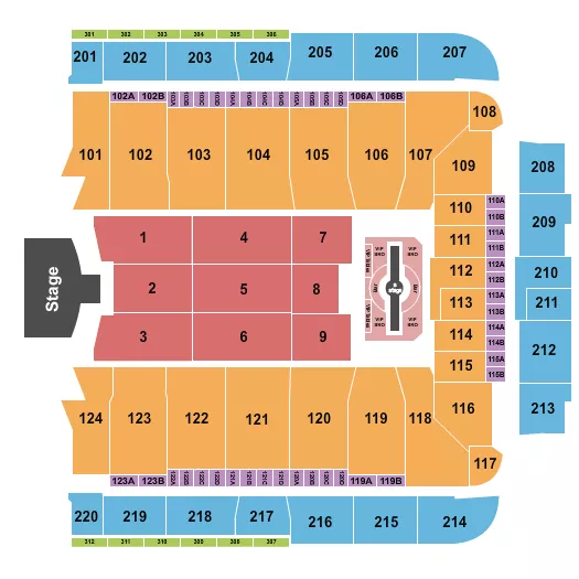 seating chart for CFG Bank Arena - Justin Timberlake - eventticketscenter.com