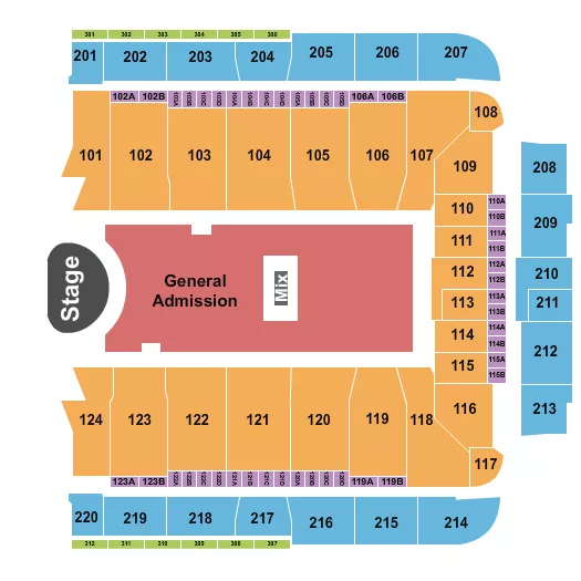 seating chart for CFG Bank Arena - Kacey Musgraves - eventticketscenter.com