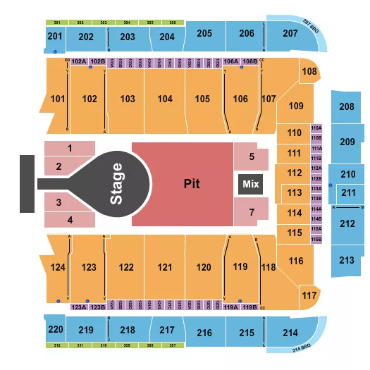 seating chart for CFG Bank Arena - Kacey Musgraves - eventticketscenter.com