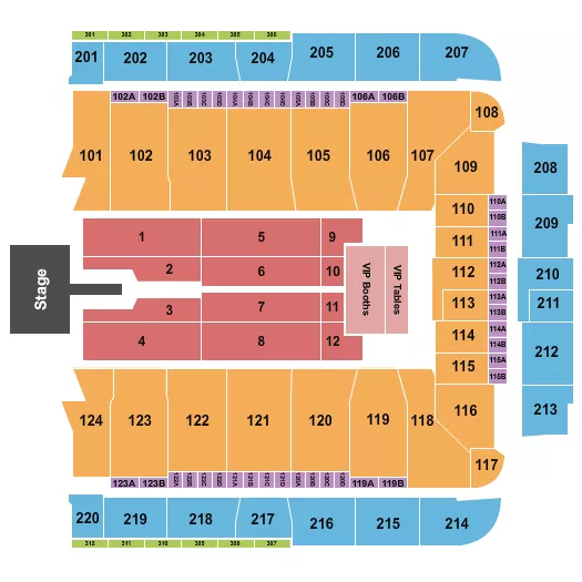 seating chart for CFG Bank Arena - Mary J. Blige - eventticketscenter.com