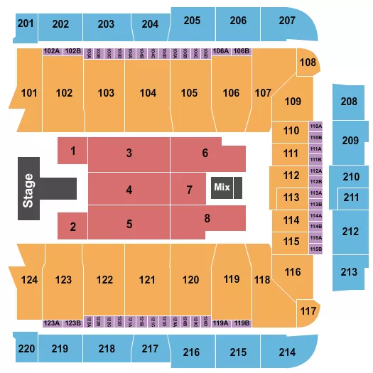 seating chart for CFG Bank Arena - Maverick City Music - eventticketscenter.com