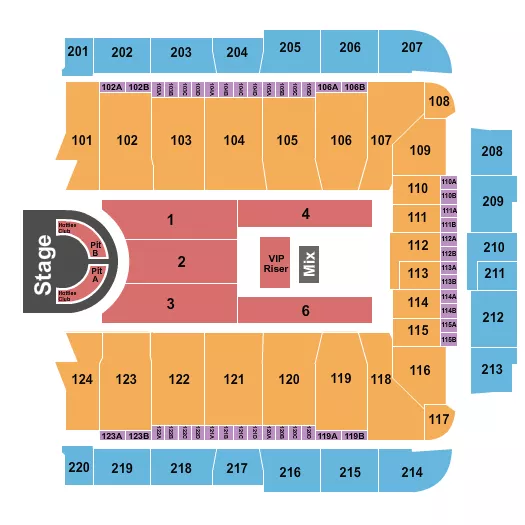 seating chart for CFG Bank Arena - Megan Thee Stallion - eventticketscenter.com